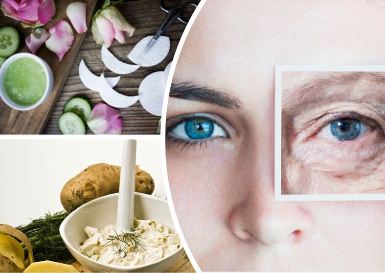 Haut laufen um die Augen